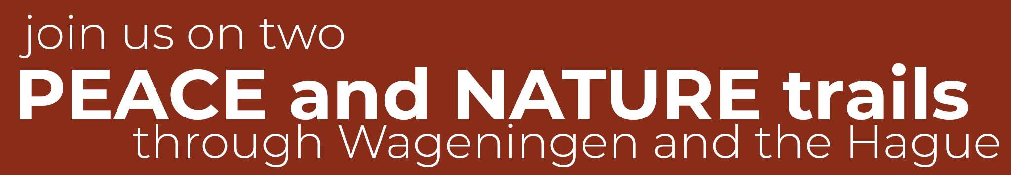 peace and nature banner